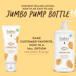 Babo Botanicals Sensitive Baby Fragrance-Free Daily Hydrating Baby Lotion - Shea Butter & Jojoba Oil - for Body & face - for Babies, Kids & Adults with Sensitive Skin - EWG Verified - Vegan - 14oz