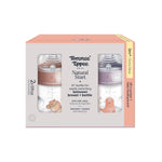 Tommee Tippee Natural Start Baby Bottles for 0m+, Pack of 2, 5oz Baby Bottles, with Slow Flow Breast-Like Nipple for a Natural Latch, Self-Sterilizing and BPA Free, Decorated