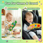 Iceacrin 7 Pcs Fidget Popper Sensory Toys for Airplane Travel, Toddler Car Activities, Montessori Toys, Sensory Toys for Autistic Kids, Pop Fidget Toys for Toddlers 1-3 Years Old