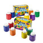 Crayola Washable Kids Paint Set (12ct), Classic and Glitter Paint for Kids, Arts & Crafts Supplies, Easter Basket Essentials, Toddler Painting Kit, 3+ [Amazon Exclusive]