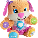 Fisher-Price Baby Toy Laugh & Learn Smart Stages Puppy Musical Plush with Lights & Learning Songs for Infants Ages 6+ Months