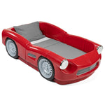 Step2 Roadster Toddler-to-Twin Bed, Crib to Twin Transition Race Car Bed, Adjustable, Ages 3+ Years Old, Easy Assembly, Red