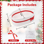 Degeyoyo Baskets for Gifts Empty, Gift Basket, Bow Basket for Gifts, 12" x 8" x 5" Small Baskets with Gift Bag and Ribbon for Organizing, Christmas, Birthday, Baby Shower