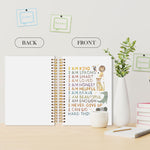 LADOCK Affirmations for Kids Spiral Notebook, Inspirational Woodland Animals Journal for School Work, Affirmation Journal for Kids Boys, I Can Do Hard Things Motivational Notebooks, 5.5x8.3