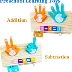 Montessori Toys for 3 4 5 Year Old,Double-Sided Preschool Learning Toys for Toddlers age 2-4,Educational Math manipulatives Number Counting Blocks for Kids,Christmas Stocking Stuffers for Boys Girls