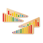 Melissa & Doug Add & Subtract Abacus - Educational Toy with 55 Colorful Beads and Sturdy Wooden Construction