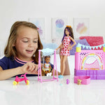 Barbie Skipper Babysitters Inc Playset with Skipper Doll, Toddler Small Doll, Working Bounce House, Swing & Accessories