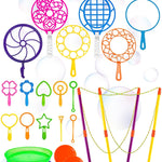 Giant Bubble Wands, Big Bubble Wands Toys Set with Tray Bulk Funny Bubbles Maker for Kids Toddlers Adults Summer Outdoor Activities Birthday Gifts Bubble Party Favors, 22 Pcs