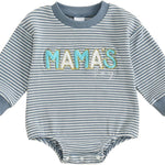 St Patricks Day Baby Boy Outfit Newborn Waffle Shamrock Onesie Sweatshirt Bubble Romper Top Infant Spring Clothes