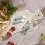 BabyBjörn Baby Spoon and Fork, 4 pcs, Powder Blue