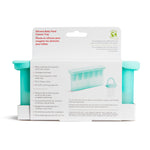 Munchkin® Silicone Baby Food Freezer Tray with Lid - Baby Popsicle Molds for Breastmilk, Fruit, and Veggie Purees, Mint