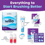 Willo BrushBot Kids Toothbrush Kit, Small Berry Dye-Free