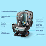 Graco Extend2Fit Convertible Baby Car Seat, Rear and Forward Facing, Adjustable Extension Panel for Extra Legroom, Spire