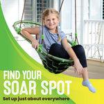 Swurfer Tree Swing – Swing Chair, Outdoor Swing for Kids, Tree Swings for Kids and Adults Outdoor, Weather Resistant, Heavy Duty Metal Frame Multi-Position, Ages 4 and Up, Holds up to 200lbs