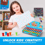 JOYIN 50 Pcs Animal Stamps for Kids, with 50 Different Designs, Farm,Sea Animals,Stamps for Crafting, Prize Box Toys for Classroom, Kids Party Favor, Birthday Party Favor Goodie Bag