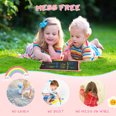 EooCoo Toys for Ages 2-4, LCD Writing Tablet for Kids 2 Pack, Drawing Pad for Kids, Toddler Travel Essentials, No Mess Coloring Books for Toddlers 1-3, Easter Basket Stuffers, Boy Girl Gift - 8.5 Inch
