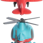 Aurora® Toys Versatile Wheatley™ Plane & Helicopter Toys - Imaginative Play - Unplugged Play - Blue 10 Inches