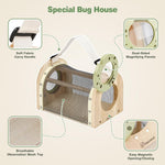 Dreamon Kids Bug Catching Kit, 11PCS Outdoor Toys for Kids Ages 4-8 | STEM Educational Toys Kids Explorer Kit with Wooden Bug Habitat, Bug Vacuum, Butterfly Net and Magnifying Glass