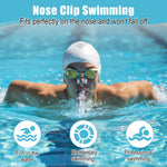 Wanmu 6Pcs Nose Plugs for Swimming Soft Silicone Swim Nose Clip with Storage Cases Non-Slip Waterproof Swimming Nose Plug Fit for Adults Kids Children Aged 7+, Pool Training Diving Water Sports