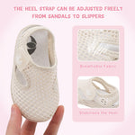 FEETCITY Boys Girls Water Shoes Soft Rubber Flat Shoes Summer Baby Girl Sandals Infant Girl Boys Slippers 6-12 Months