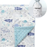 CREVENT Cozy Soft and Warm Mink Baby Blanket with Sherpa Backing, Gift Packing with Ribbon for Newborn Infant Toddler's Crib Cot Stroller (30"X40" Little Dream)