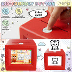 AI Mini Sticker Printer Toy for Kids - Interactive Voice Controlled Portable Thermal Inkless Sticker Maker Machine for DIY Arts and Crafts, 3 4 5 6 7 8 9 10 11 12 Year old Kid Christmas Birthday Gifts