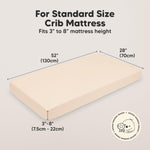 KeaBabies 2-Pack Organic Crib Sheets for Boys, Girls - 52x28 Fitted Crib Mattress Sheet Neutral, Breathable Jersey Cotton Cover for Baby Bed, Toddler Mattress, Soft & Cute Prints (Cameo)