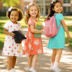 PATPAT Toddler to Big Girl Dress Bundle – Comfortable Outfits for Any Season, Blue Butterfly, 3-4T