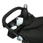 Delta Children Apollo Jogging Stroller - Shock Absorbing Frame with Large Canopy & Recline - Car Seat Compatible, Black