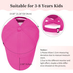 Little Girls Criss Cross Ponytail Hat Toddler Reflective Baseball Cap Kids Quick Dry Summer Sports Hats Age 3-8