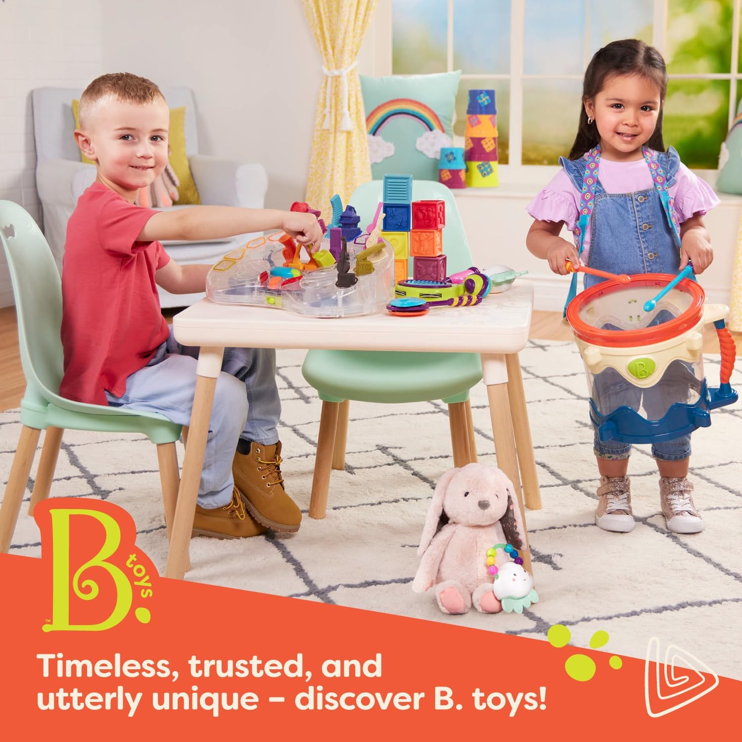 B. toys - Bug Bungalow Insect Catching Kit with Mesh Case, Magnifying Container, Tweezers & Magnifier - Educational Outdoor Toys for Toddlers - Nature Exploration Set for Kids 3+ Years