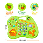 9-in-1 Bilingual Educational Toy for 1 Year Old Girl Boy, Montessori Musical Toys for Toddlers 1-3, Learning Baby Toy 6-12-18 Month Age, First Christmas 1st Birthday Gifts for 1-2 Year Old