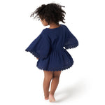 Gerber Baby Girls Toddler Kaftan Swimwear Cover Up, Navy, 0-3 Months US