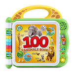 LeapFrog 100 Animals Book with colorful buttons and animal illustrations on a white background