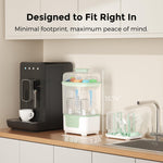 Momcozy Bottle Sterilizer and Dryer, Modular Nesting Space Saving Design, 6 Bottles Capacity, 4 in 1 Compact Sterilizer for Baby Bottles, Breast Pump Parts & Newborn Essentials, Drying Rack Included