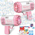 Toys for 3-8 Year Old Boys Girls: 2 Pack Bubble Machine for Kids with Bubble Solution, Gifts for 3 4 5 6 7 8 Years Old Boy Birthday Toy for Kid Toddlers Ages 4-6 Outdoor Wedding Bubbles Wands