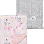 CREVENT 30''X40'' Cute Cozy Fluffy Warm Baby Blanket for Boys Infants Toddlers' Bedding Crib Cot Stroller, Baby Shower Birthday Newborn's Gift - Grey Cloud