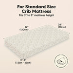 KeaBabies 2-Pack Baby Crib Sheets for Boys, Girls - 52x28 Viscose Derived from Bamboo Toddler Bed Sheets Neutral, Fitted Crib Mattress Cover for Standard Baby Bedding, Soft & Cozy (Daisies)