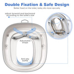 Maliton Baby Potty Training Seat with Step Stool, Potty Training Toilet for Boys Girls, Anti-Slip Toddler Stool for Bathroom, Kitchen, Toddler Toilet Seat Set(One Potty Seat+Two Step Stool for Kids)