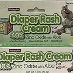 Natureplex Diaper Rash Cream with Zinc Oxide and Aloe, 3-ct