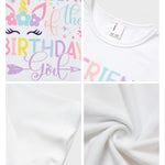 PATPAT Girls T Shirts Size 8-9 Years, Multicolor Graphic Tees, Crew Neck Short Sleeve Shirts Summer Clothes Vacation Outfits Dance Tops