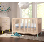 Dourxi Crib Mattress, Dual Sided Comfort Memory Foam Toddler Bed Mattress, Triple-Layer Breathable Premium Baby Mattress for Infant and Toddler w/Removable Outer Cover - White&Grey