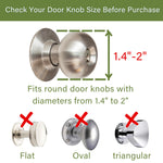 Heart of Tafiti Child Proof Door Knob Covers, Toddler Door Locks, Baby Proof Safety Locks for Doors, 4 Pack/White
