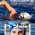 Rantizon Swim Goggles 2 Pack, Wide View Anti Fog&UV Swimming Goggles for Audlt, No Leaking Swim Glasses for Men Women Kids