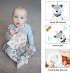 Baby Shower Gifts, Baby Boy Gifts Basket Includes Newborn Blanket Baby Lovey Security Blanket, Funny Baby Bibs Socks & Greeting Card - Baby Gift Set Newborn Shower Basket for Boys