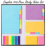 Sticky Notes Set, Tabs, 410 Pack, Divider, School Supplies, Office Supplies, Planner CEO, Sticky Note Dividers Tabs, Book Notes, Bible Sticky Notes