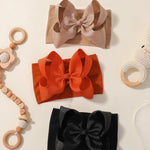 doboi 6PCS Baby Girl Headbands - Ribbon Bow Nylon Hair Accessories for Infants, Newborns, and Toddlers
