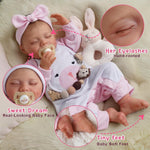 BABESIDE Lifelike Reborn Baby Dolls - 20-Inch Sweet Smile Real Life Realistic-Newborn Full Body Vinyl Sleeping Baby Girl with Toy Accessories Gift Set for Kids Age 3+