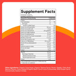 SmartyPants Kids Multivitamin Gummies, Omega 3 (DHA/EPA), Vitamins D3, C, B12, B6, Vitamin A, K & Zinc, Gluten Free, Cherry Berry Punch Flavors, 60 Count (30 Day Supply)