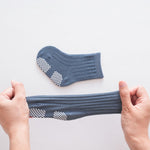 J Poqobog Baby Crew Socks,Grips Combed Cotton Socks Toddler Non-Skid for Girls,Boys Non Slip/Anti Skid 9-Pack (12-24 Months, Boys - 9 Pairs)